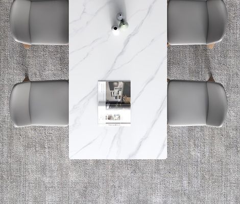 Tavolo da pranzo in legno di marmo per cucina e sala da pranzo in design moderno