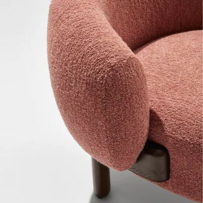 NO Divano Nordic Lounge Rilassamento Divano in legno a colori naturali/noce con cuscino