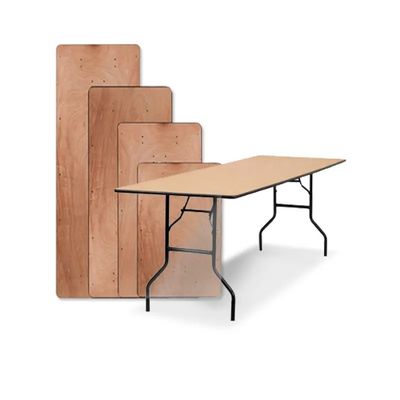 Tavolo da pranzo specifico Finitura Nitrolacquer stile industriale Legno di ferro Tavoli da pranzo da ristorante Legno massello Pieghevole