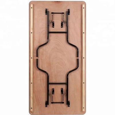 Tavolo da pranzo specifico Finitura Nitrolacquer stile industriale Legno di ferro Tavoli da pranzo da ristorante Legno massello Pieghevole