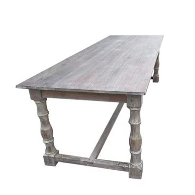 Nitrolacquer Finish American Color Tables Rectamgle In legno massello Tavolo da pranzo pieghevole per design moderno semplice