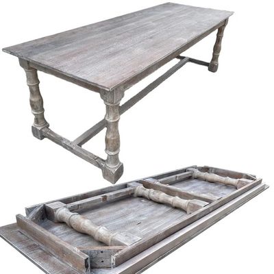 Nitrolacquer Finish American Color Tables Rectamgle In legno massello Tavolo da pranzo pieghevole per design moderno semplice