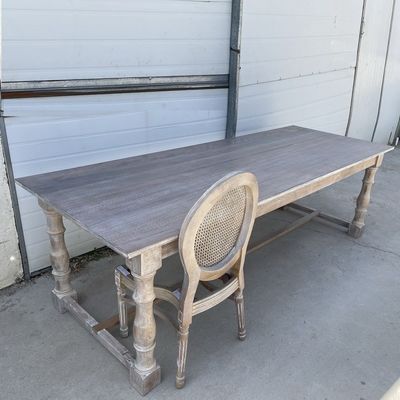 Nitrolacquer Finish American Color Tables Rectamgle In legno massello Tavolo da pranzo pieghevole per design moderno semplice