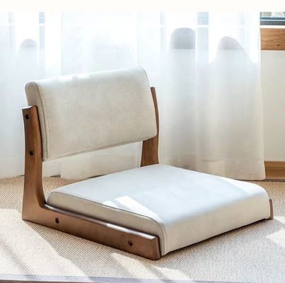 Sedile da tè in legno tatami giapponese personalizzato senza gambe con sostegno alla schiena