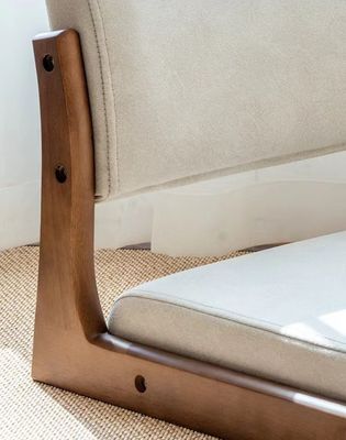 Sedile e sedile in legno massello Cucina naturale Sedile a terra senza gambe Per il soggiorno Disegno minimalista