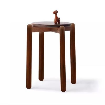 Scaffale in legno impilabile Sedile da pranzo in legno massello semplicemente progettato con materiale di copertura in legno di quercia