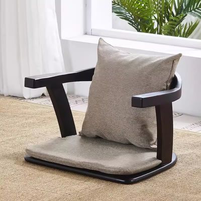 Mobili da soggiorno in legno massello Poltrona da terra tatami giapponese senza schienale