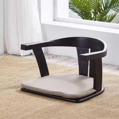 Mobili da soggiorno in legno massello Poltrona da terra tatami giapponese senza schienale