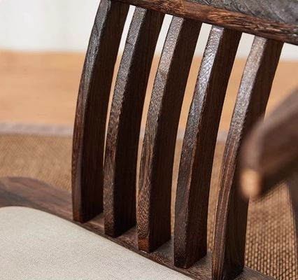 Sedile da pavimento in legno massello Finitura e supporto posteriore in nitrolacchia per sedie da tè da pavimento senza gambe in legno tatami giapponese