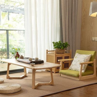 Arredamento di tavolo da caffè moderno in legno massello con finitura in nitrolacchia per il soggiorno Arredamento in stile nordico