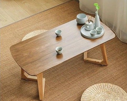 Arredamento di tavolo da caffè moderno in legno massello con finitura in nitrolacchia per il soggiorno Arredamento in stile nordico
