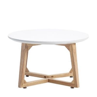 Tavolo da caffè in legno massello di design nordico moderno pratico per ambienti di ufficio