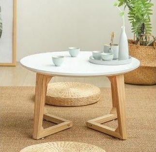 Tavolo da caffè in legno massello di design nordico moderno pratico per ambienti di ufficio