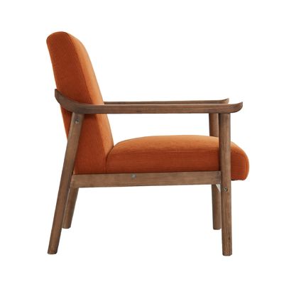 Moderno Fabric Chaise Sofa Lounge Single Sofa Chair Sofa in legno massello Chair con posta in stile sedia per il tempo libero