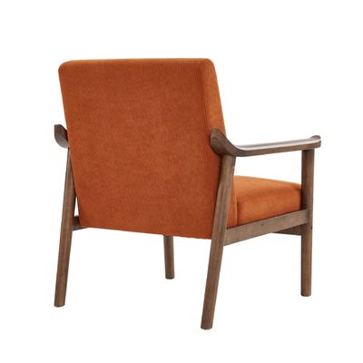 Moderno Fabric Chaise Sofa Lounge Single Sofa Chair Sofa in legno massello Chair con posta in stile sedia per il tempo libero