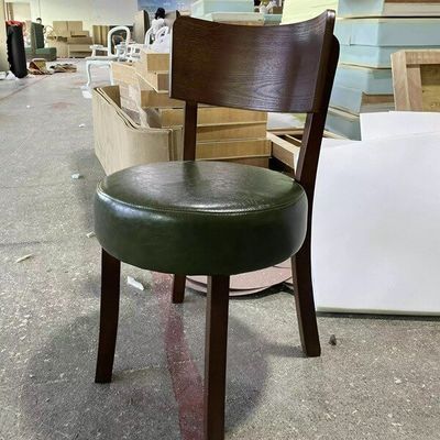 Sedile in legno massello per stile nordico Paddle Leisure Cafe Sedile da pranzo Sedile per casa Tappezzeria