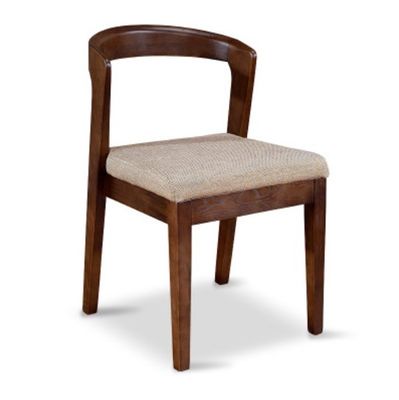 Moderno design nordico Sedile da sala da pranzo in pelle PU in legno massello con finitura in nitrolacque e confezionamento della posta