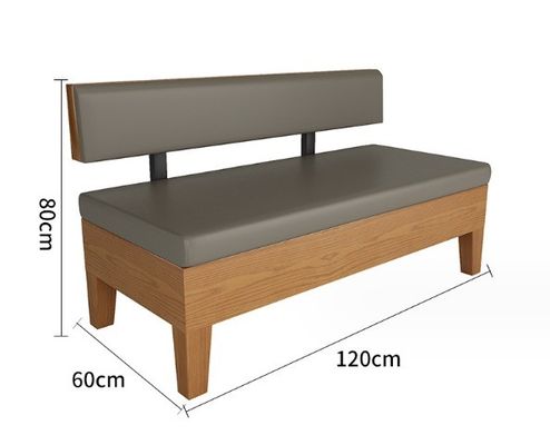 Moderno design nordico Sedile in legno massello PU Pelle Soggiorno Divano Sedie in legno Stand per un'esperienza di seduta confortevole