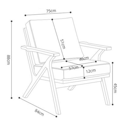 Soggiorno Accent Arm Chair Chair Moderna sedia in legno nordico con velluto di lana di agnello Arredamento di design alberghiero in bianco/nero/giallo