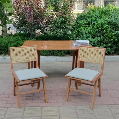 Sedile da pranzo per caffè e ristoranti 2023 Legno massello PU pelle stile nordico Design moderno