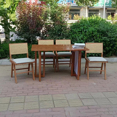 Sedile da pranzo per caffè e ristoranti 2023 Legno massello PU pelle stile nordico Design moderno