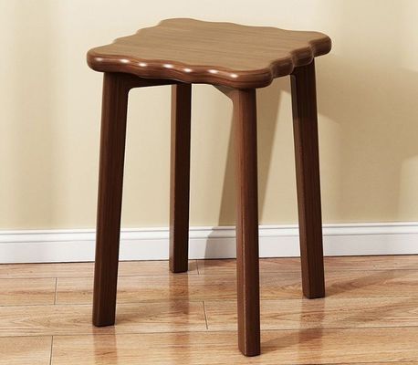 Poltrona in legno con copertura in rotano Concepimento a risparmio di spazio Cornice in legno massello 33*33*45cm Poltrona da pranzo