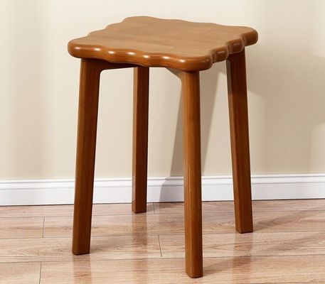 Poltrona in legno con copertura in rotano Concepimento a risparmio di spazio Cornice in legno massello 33*33*45cm Poltrona da pranzo