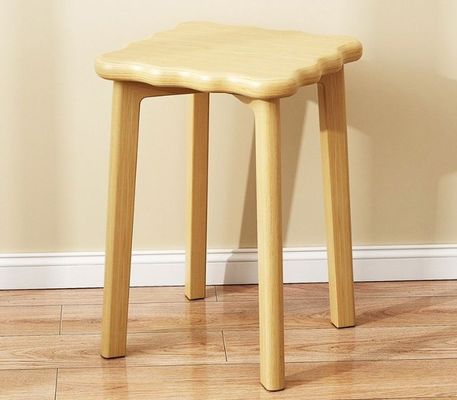 Poltrona in legno con copertura in rotano Concepimento a risparmio di spazio Cornice in legno massello 33*33*45cm Poltrona da pranzo