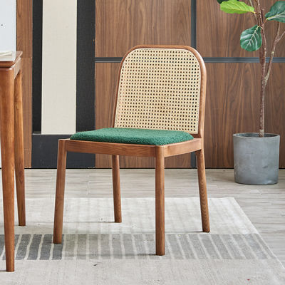 Moderna sedia da pranzo in legno massello di rotino naturale per ristoranti sedia da pranzo mobili da pranzo sedia da pranzo specifica