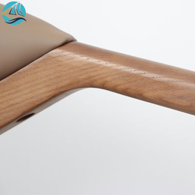 Sedile a spugna in PU Moderno Nordic Luxury Sedile da pranzo in legno massello di cenere per mobili da pranzo