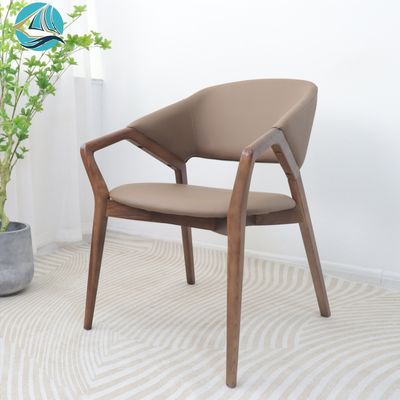 NO Sedile da pranzo in legno piovuto di cenere massiccio per sedie da pranzo in legno di lusso in camera d'albergo