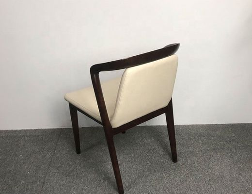 Sedie da ristorante Sedie da pranzo in legno massello con telaio in legno imbottito per il lusso moderno