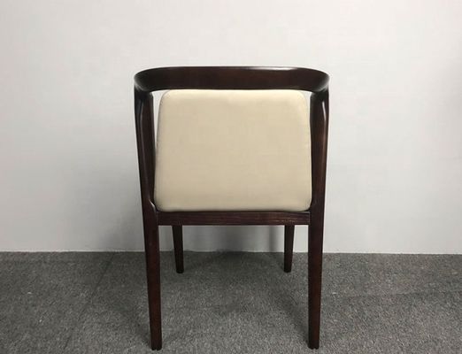 Sedie da ristorante Sedie da pranzo in legno massello con telaio in legno imbottito per il lusso moderno