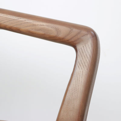 Posta Imballaggio Legno massello PU Pelle Sedile da pranzo per caffè e ristoranti in stile nordico