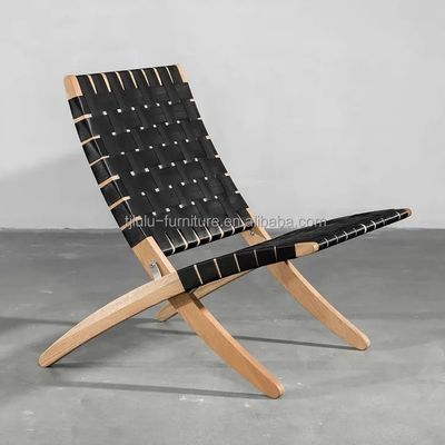 Arredamento per soggiorno Disegni personalizzati Divano moderno pieghevole in legno Sedia con finitura in nitrolacchia