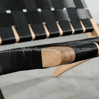 Arredamento per soggiorno Disegni personalizzati Divano moderno pieghevole in legno Sedia con finitura in nitrolacchia