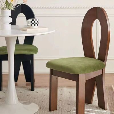Imballaggio postale N Arredamento del soggiorno Moderno design Sedile morbido Legno agnello lana Sedile da pranzo per hotel e casa