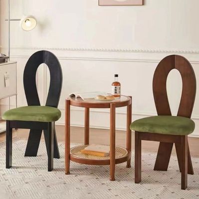 Imballaggio postale N Arredamento del soggiorno Moderno design Sedile morbido Legno agnello lana Sedile da pranzo per hotel e casa