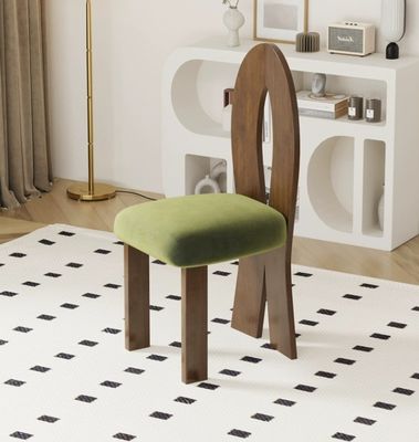 Imballaggio postale N Arredamento del soggiorno Moderno design Sedile morbido Legno agnello lana Sedile da pranzo per hotel e casa