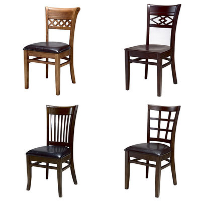 Sedie di legno massello moderne per il design di ristoranti stile moderno NO piegato