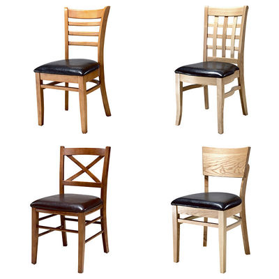 Sedie di legno massello moderne per il design di ristoranti stile moderno NO piegato