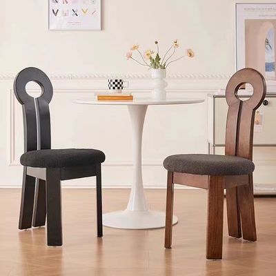 Arredamento alberghiero Ristorante Comodo Sedile da pranzo in legno massello con cuscino in tessuto W40*D47*H90CM