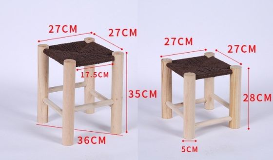 Scaffale del soggiorno Sedile da pranzo in legno massello NO Piegato con design moderno e sedile in legno