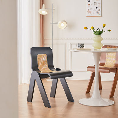 Hotel Restaurant Nordic Sedile da pranzo in legno con finitura in nitrolacque e telaio in legno di gomma