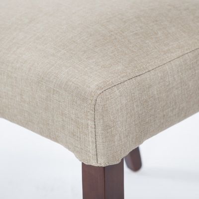 Sedile da pranzo in legno massello imbottito in tessuto colorato Perfetto per arredamento alberghiero / sala da pranzo / ristorante