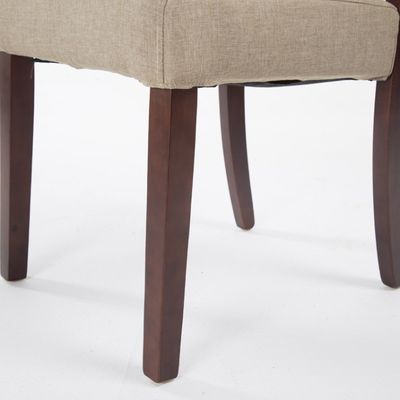 Sedile da pranzo in legno massello imbottito in tessuto colorato Perfetto per arredamento alberghiero / sala da pranzo / ristorante