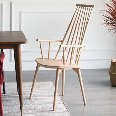 Personalizzazione Moderna Sedile da pranzo in tessuto di braccio in legno per la massima quantità in ristoranti e hotel