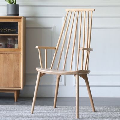 Sedile da ristorante moderno in legno massello per il rottano naturale in hotel e ristoranti di lusso