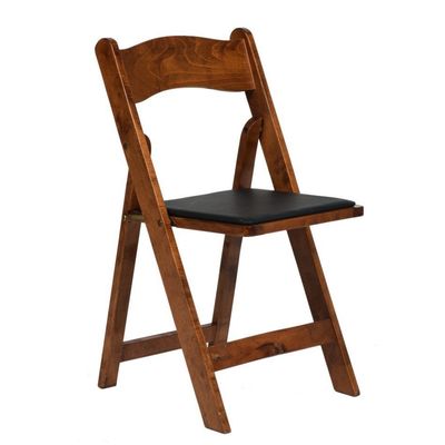 Sedie di rattan pieghevoli in legno con finitura in nitrolacque