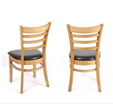 Imballaggio N Scala da ristorante in legno Sedile posteriore per mangiare Sedile in legno massello personalizzato